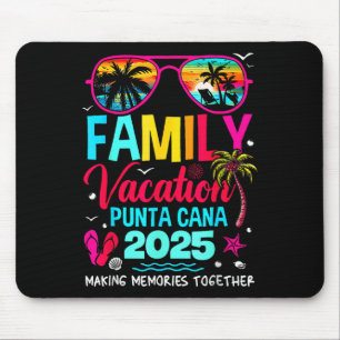 Tapis De Souris Vacances en famille à Punta Cana 2025 Création de