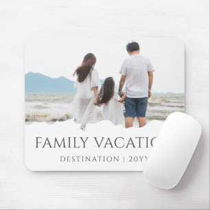 Tapis De Souris Vacances en famille élégantes   Photo de voyage en
