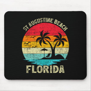 Tapis De Souris Vacances en famille Vintage Retro Florida St Augus