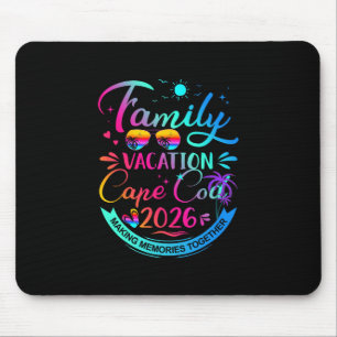 Tapis De Souris Vacances familiales Cape Cod 2026 Cadeau d'arbre d