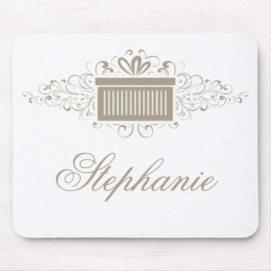 Tapis De Souris Vacances Fils Présents Mousepad, Latte (Devant)