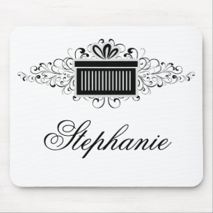 Tapis De Souris Vacances Fils Présents Mousepad, Noir