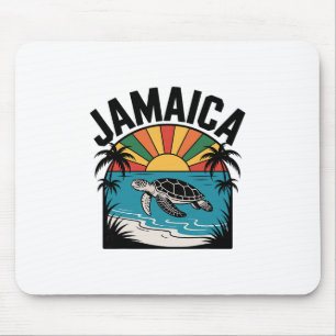 Tapis De Souris Vacances Reggae Vintage Jamaïque