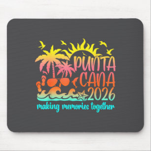 Tapis De Souris Vacances rétro Punta Cana Créer des souvenirs ense
