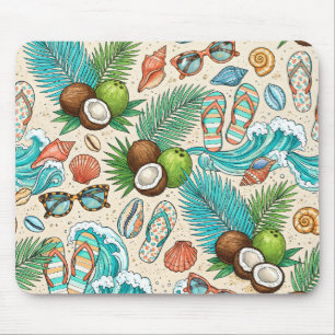 Tapis De Souris Vacances tropicales.