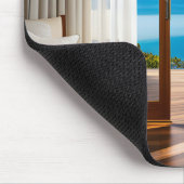 Tapis De Souris Vacances Vue Tropicale À La Porte (Coin)