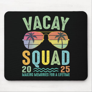 Tapis De Souris Vacay Squad 2025 Famille d'été Ensemble Tri de cro