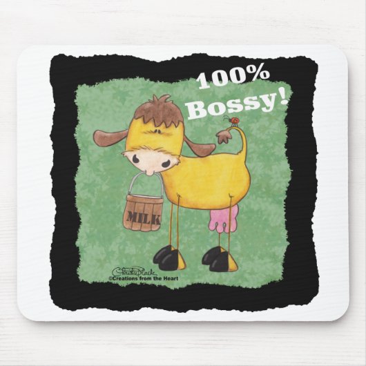 Tapis De Souris Vache 100 % Bossy (Devant)