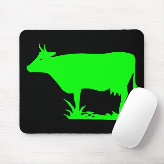 Tapis De Souris Vache Alien verte (Avec souris)