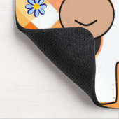 Tapis De Souris Vache Chevron Blue Flowers Pad Souris! Panier de s (Coin)