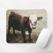 Tapis De Souris Vache crème brune (Avec souris)