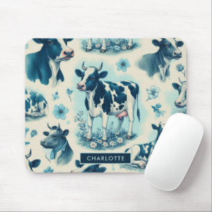 Tapis De Souris Vache de ferme vintage sans joint
