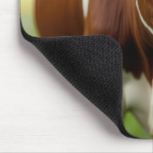 Tapis De Souris Vache de Guernesey en champ Fleur sauvage (Coin)