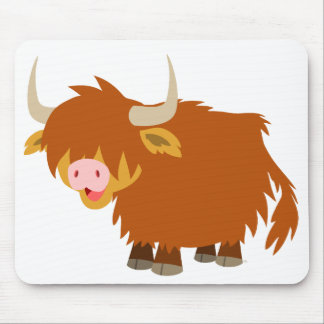 Tapis De Souris Vache des montagnes Mousepad à bande dessinée