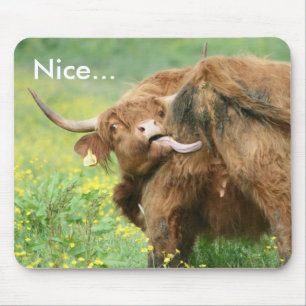 Tapis De Souris Vache drôle d'Aberdeen Angus Mousepad/tapis de
