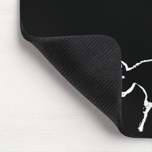 Tapis De Souris Vache Drôle Ou Steer Sur Alien Peinture Ancienne G (Coin)