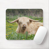 Tapis De Souris Vache écossaise des Highlands (Avec souris)