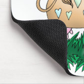 Tapis De Souris Vache et papillon mignons (Coin)