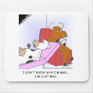 Tapis De Souris Vache Folle en Thérapie Cadeaux et Objets de Colle