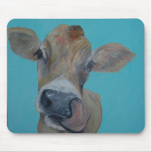 Tapis De Souris Vache fouineuse à jersey