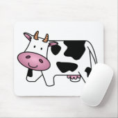 Tapis De Souris Vache heureuse (Avec souris)