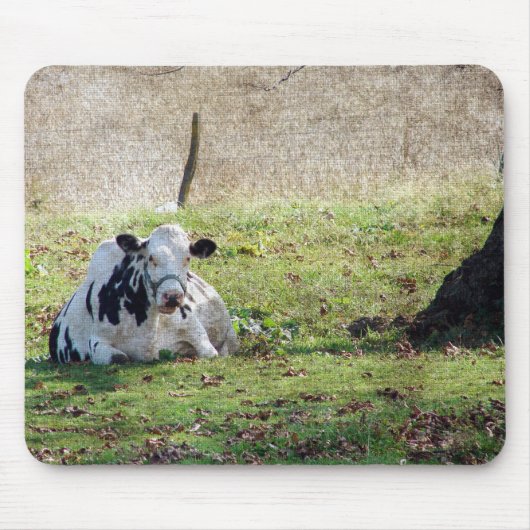 Tapis De Souris Vache laitière reposante (Devant)