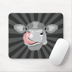 Tapis De Souris Vache lécher le nez
