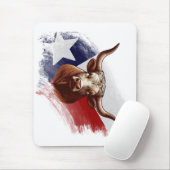Tapis De Souris Vache longhorne du Texas (Avec souris)