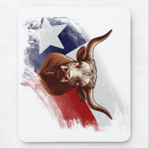 Tapis De Souris Vache longhorne du Texas