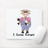Tapis De Souris Vache mignonne (Avec souris)