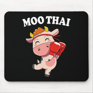 Tapis De Souris Vache mignonne thaï boxinge Muay Thai