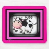 Tapis De Souris Vache Mousepad à MOO (Devant)