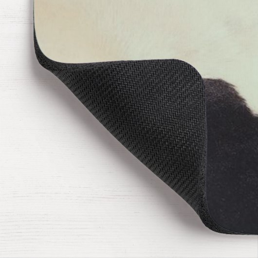 Tapis De Souris Vache noire et blanche cachée (Coin)