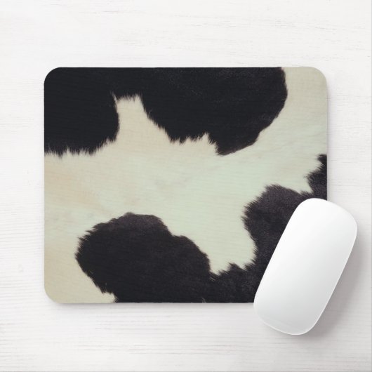 Tapis De Souris Vache noire et blanche cachée (Avec souris)
