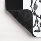 Tapis De Souris Vache noire et blanche Mousepad (Coin)