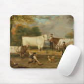 Tapis De Souris Vaches avec un berger (Avec souris)