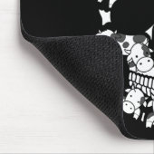 Tapis De Souris Vaches ferme squelette Halloween fermier vache crâ (Coin)