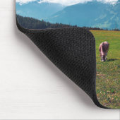 Tapis De Souris Vaches heureuses à la ferme en Suisse (Coin)