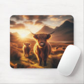 Tapis De Souris Vaches Highland (Avec souris)