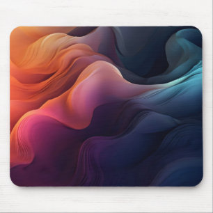 Tapis De Souris Vague Abstraite colorée
