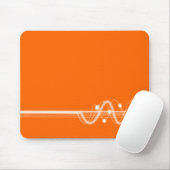 Tapis De Souris Vague audio - Orange (Avec souris)