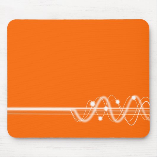 Tapis De Souris Vague audio - Orange (Devant)