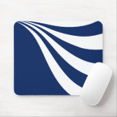 Tapis De Souris Vague bleue et blanche (Avec souris)