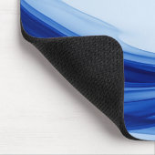Tapis de souris vague fluide bleu saphir (Coin)