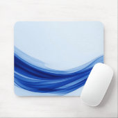 Tapis de souris vague fluide bleu saphir (Avec souris)