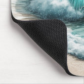 Tapis De Souris Vague océanique Turquoise (Coin)