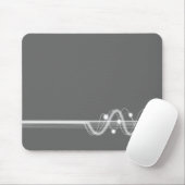 Tapis De Souris Vague sonore - Gris (Avec souris)