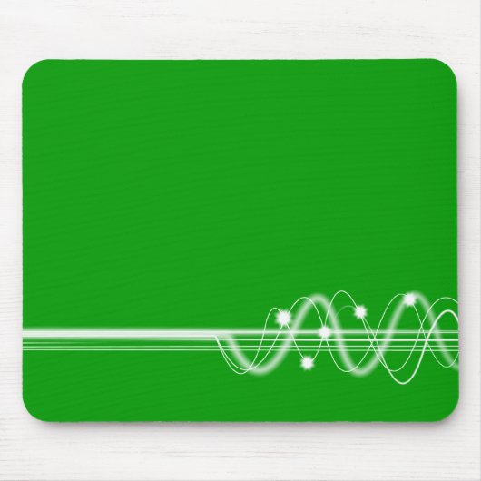 Tapis De Souris Vague sonore - Vert herbe (Devant)