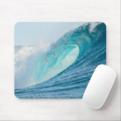 Tapis De Souris Vague surfante de baril cassant le mousepad (Avec souris)