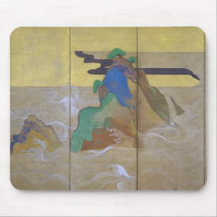 Tapis De Souris Vagues à Matsushima (gauche), Tawaraya Sotatsu